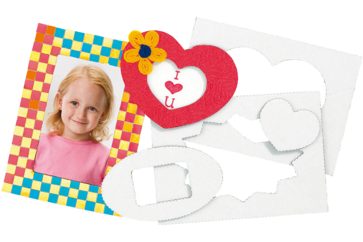 Fotolijst karton fun 13 x 18 cm, 24 stuks