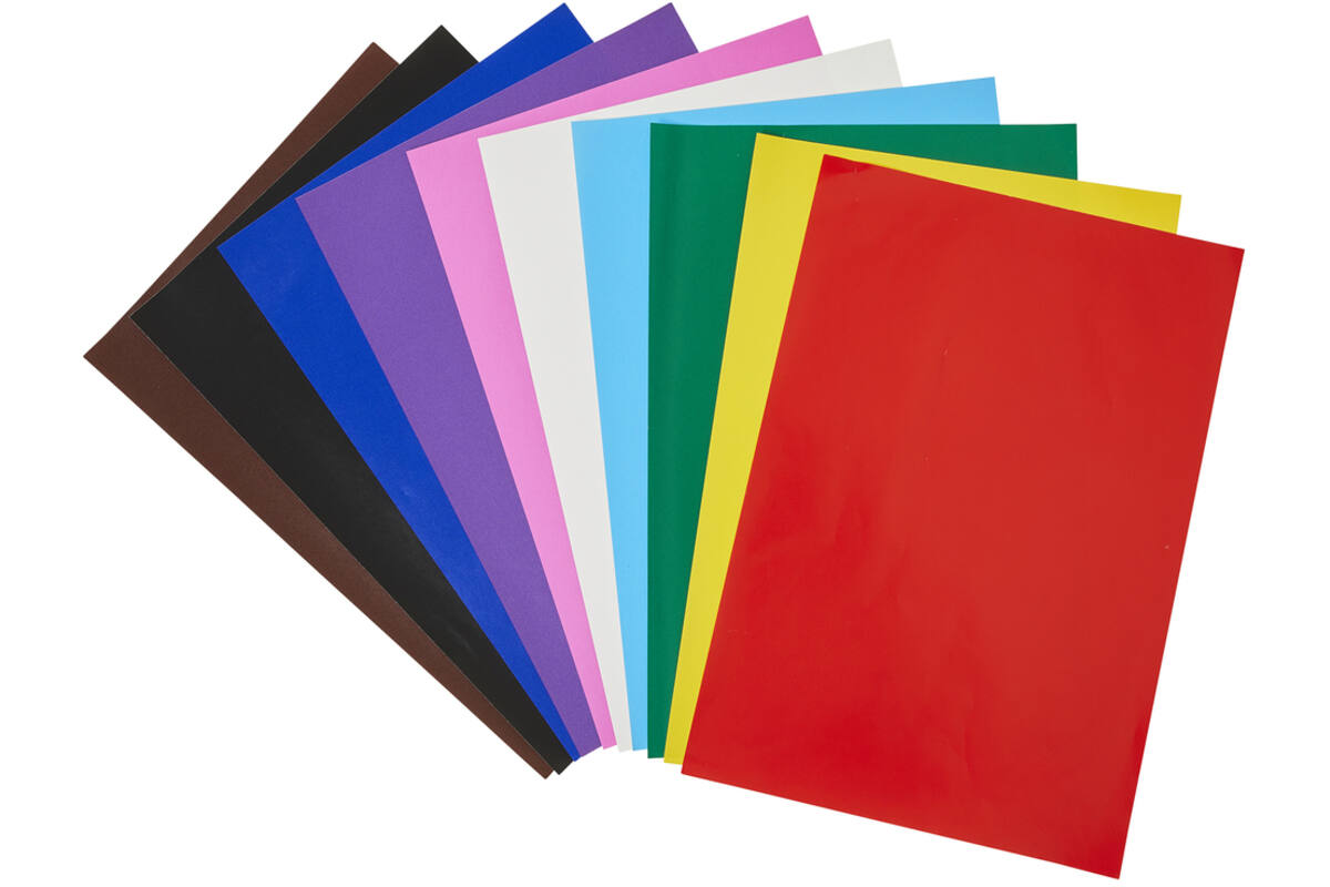 Sitspapier 50 x 35 cm 100 vel 10 kleuren ass., 80 grs.