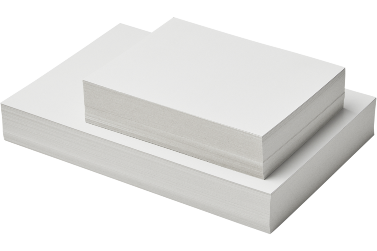 Prikkarton 12 x 16 cm 100 vel wit 250 grs.