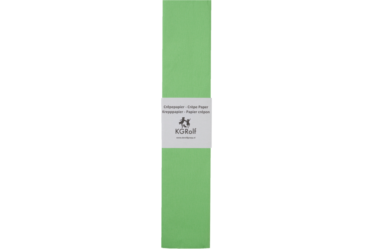 Crêpepapier lichtgroen, 250 x 50 cm