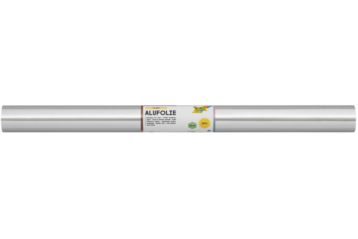 Aluminiumfolie zilver/zilver 50 cm x 10 meter
