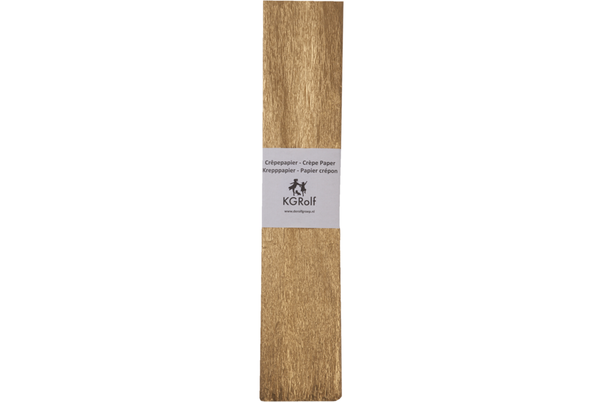 Crêpepapier goud 250 x 50 cm