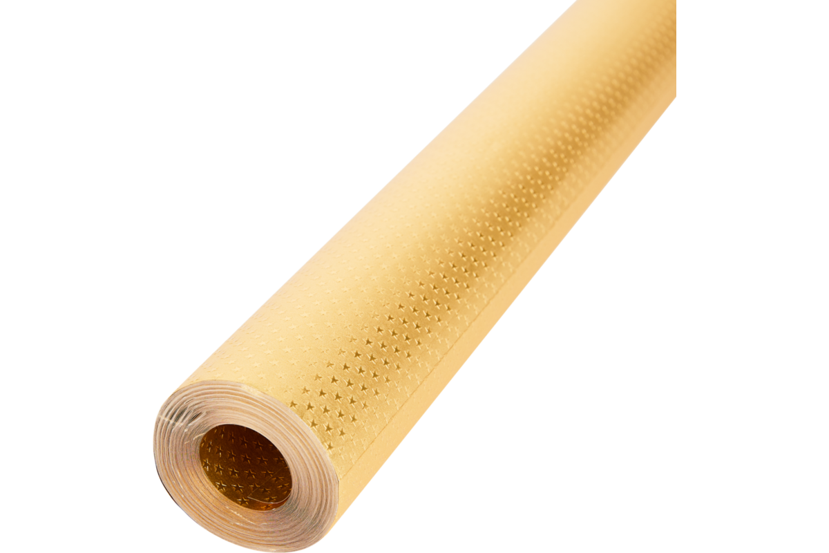 Alu folie sterretjes goud, 50 cm x 10 meter