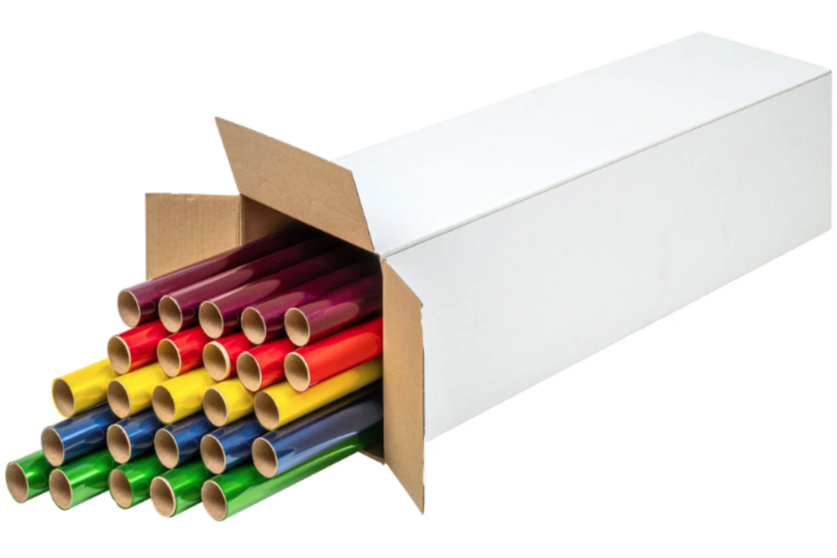 Cellofaan 70 cm x 10 meter assortie