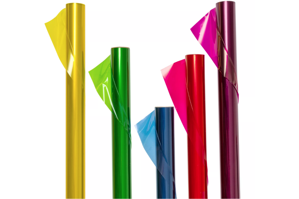 Cellofaan 70 cm x 10 meter assortie