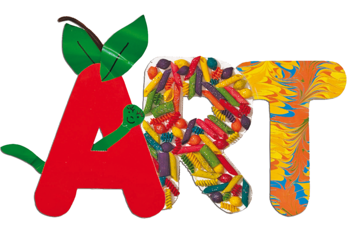 Letters karton alfabet groot 23 cm, 26 stuks