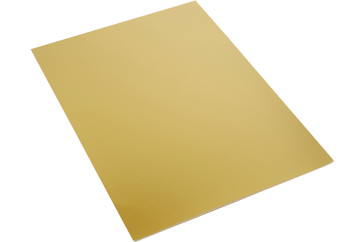 Etalagekarton 48 x 68 cm goud 380 grs, 10 vel