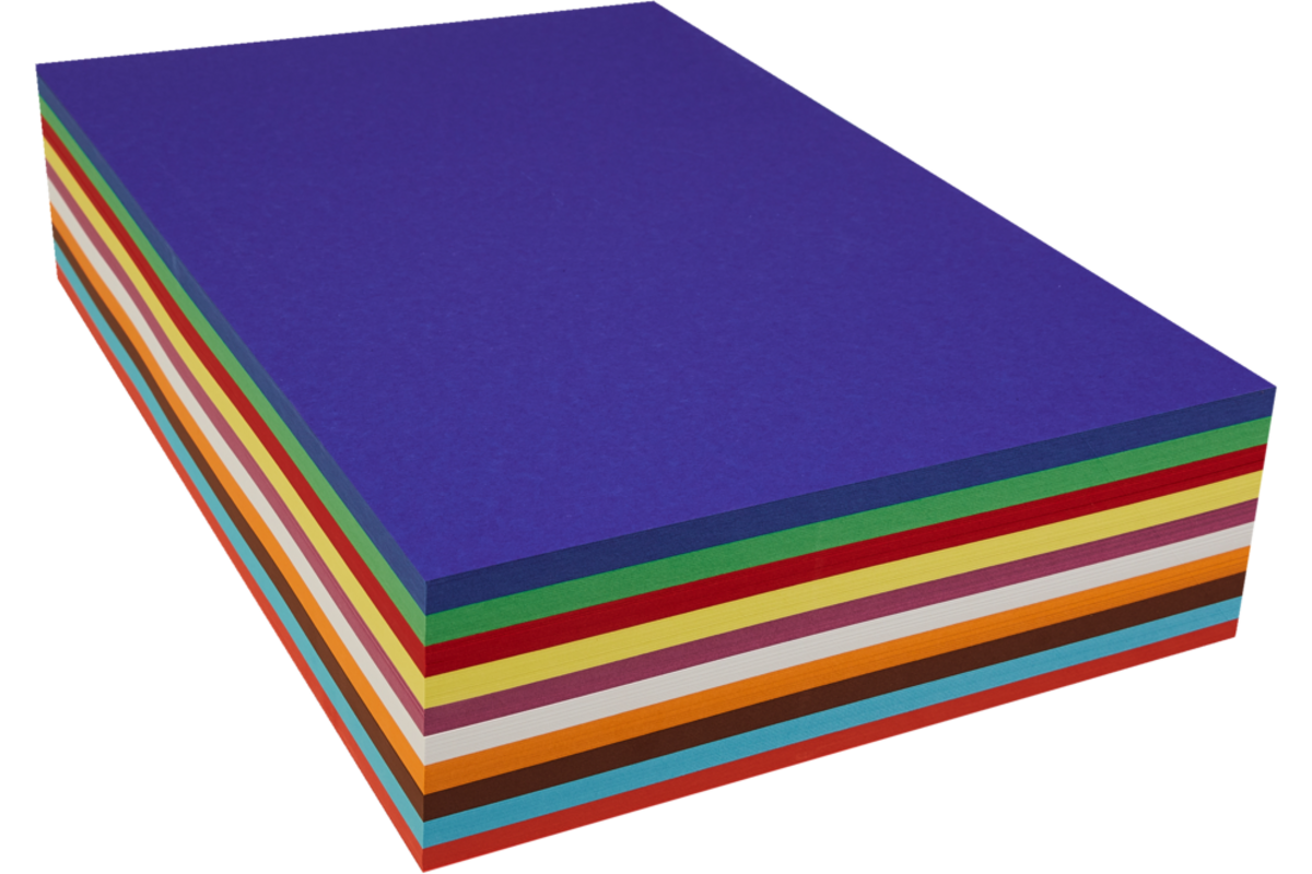Flowery karton 29,7 x 42 cm 250 vel 10 kleuren ass. 290 grs.