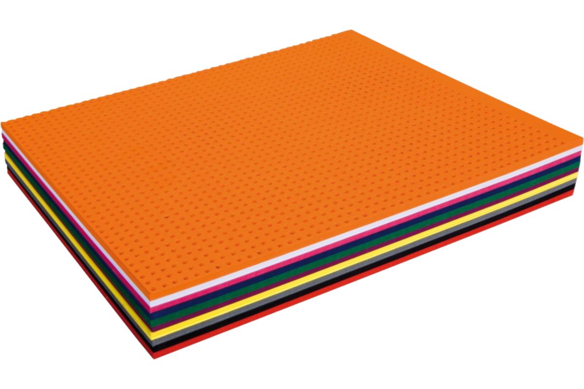 Borduurkarton 24,5 x 34,5 cm 100 vel, 10 kleuren ass.