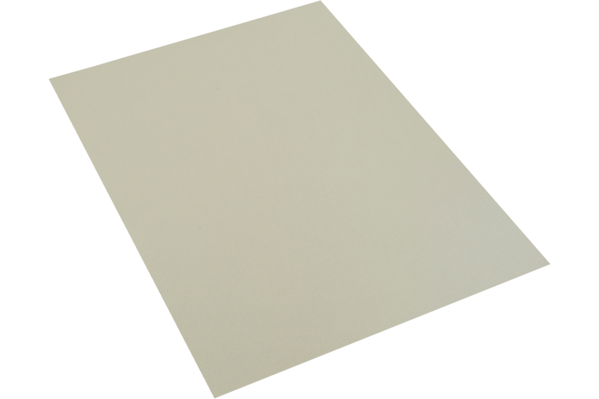 Dik engels karton 50 x 70 cm zilver 290 grs.
