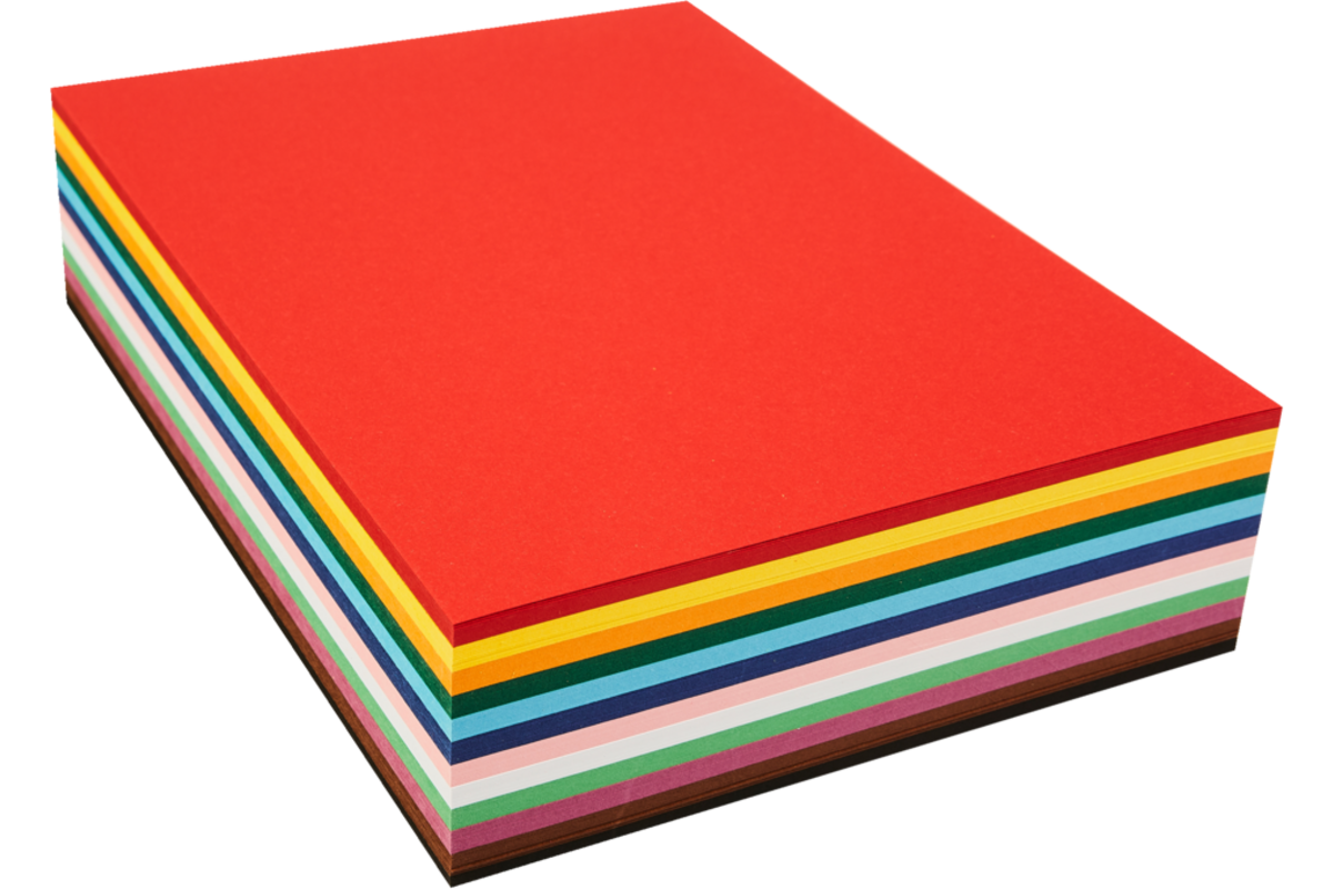 Engels karton A4, 240 vel 12 kleuren ass. 220 grs.