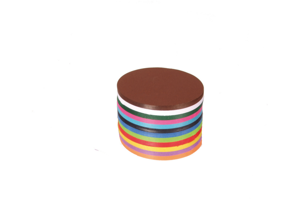 Vouwbladen rond 8 cm 60 grs 12-kleuren 480 vel