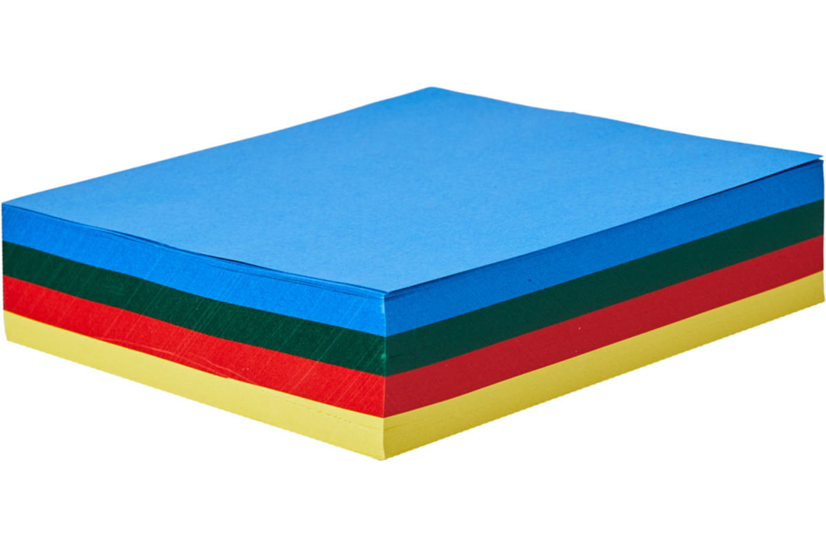 Vouwbladen 10 x 10 cm 60 grs 4-kleuren 480 vel