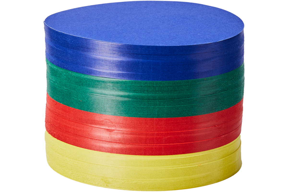 Vouwkartons rond 16 cm 120 grs 4-kleuren 480 vel