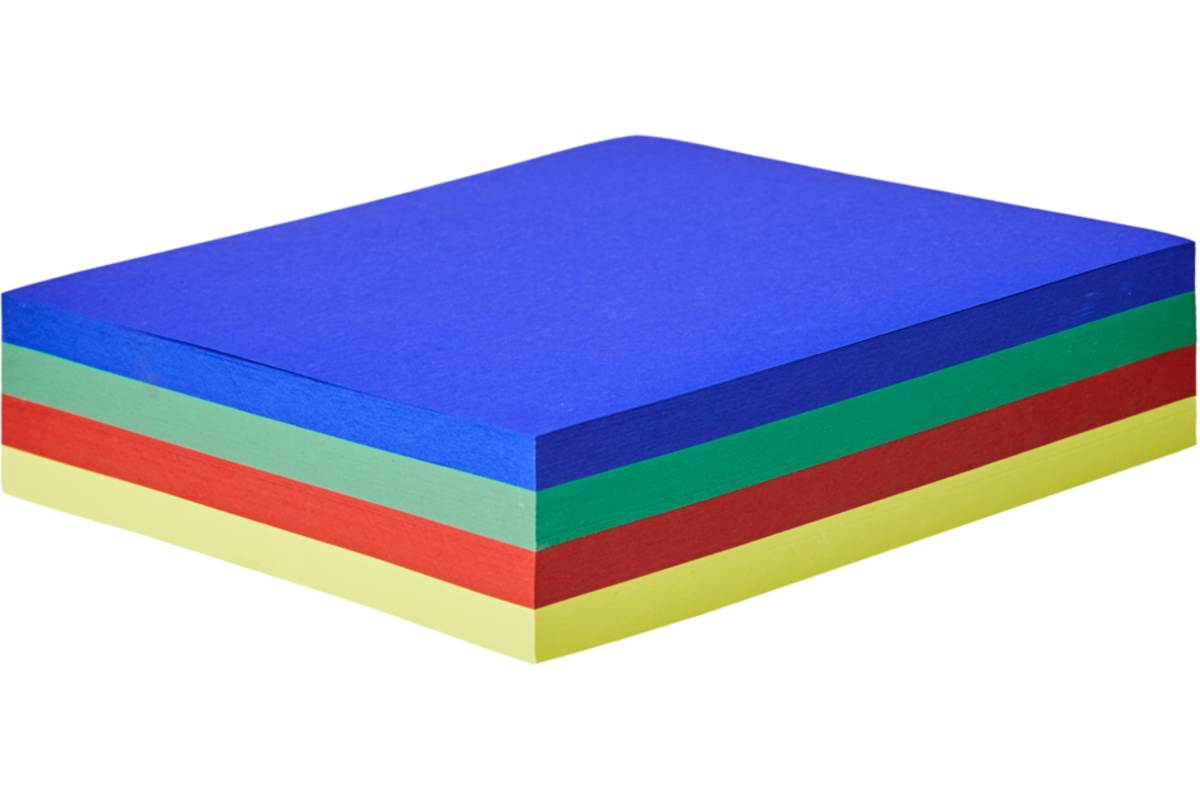 Dun Engels karton A4 in 4 kleuren 240 vel, 140 grs.