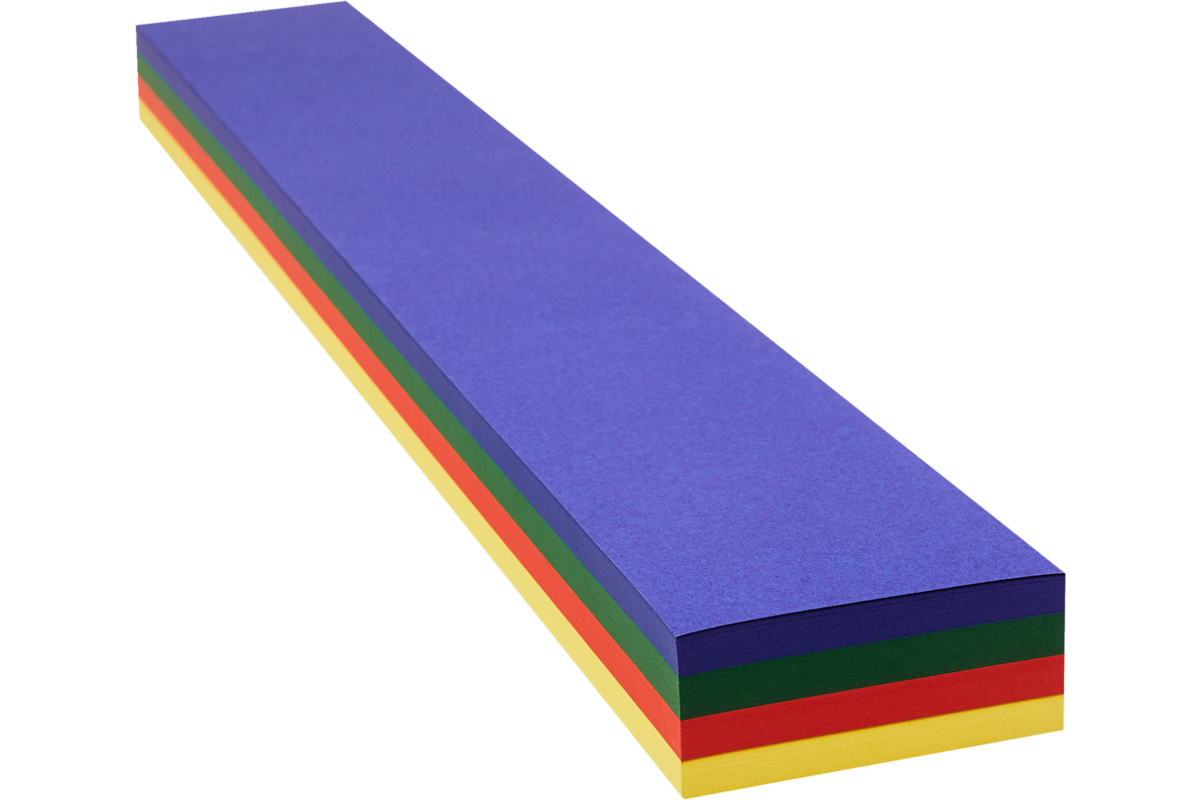 Hoedenstroken 68 x 10 cm 120 grs 4-kleuren 240 stroken