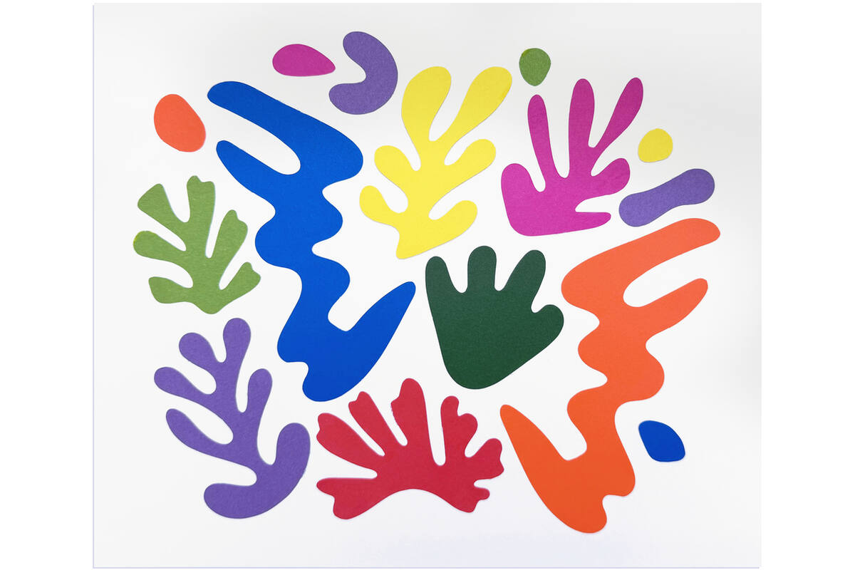 Plakfiguren assorti Matisse stijl, 148 stuks