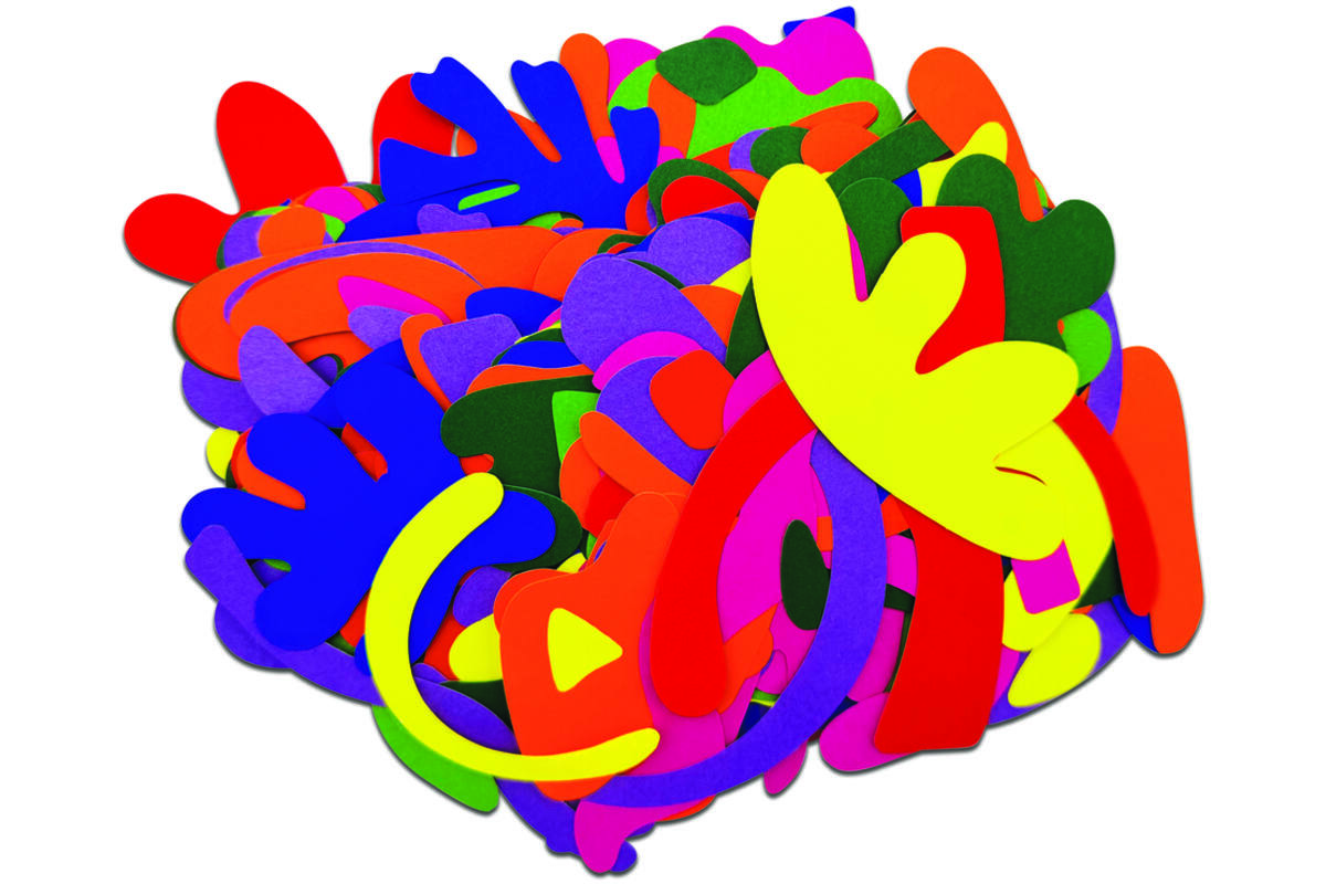 Plakfiguren assorti Matisse stijl, 148 stuks