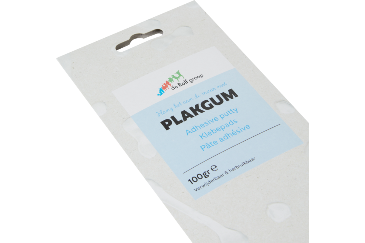 Plakgum 100 gram, 6 stuks