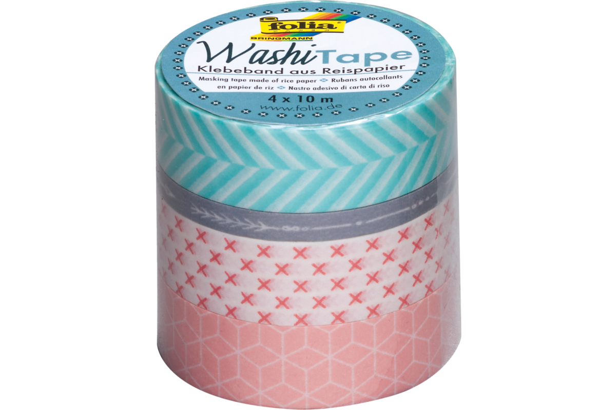 Washi-Tape set van 4,  geometrisch