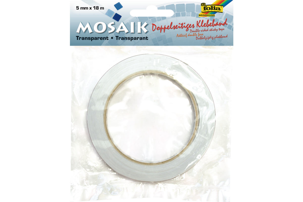 Plakband dubbelzijdig 5 mm x 18 meter