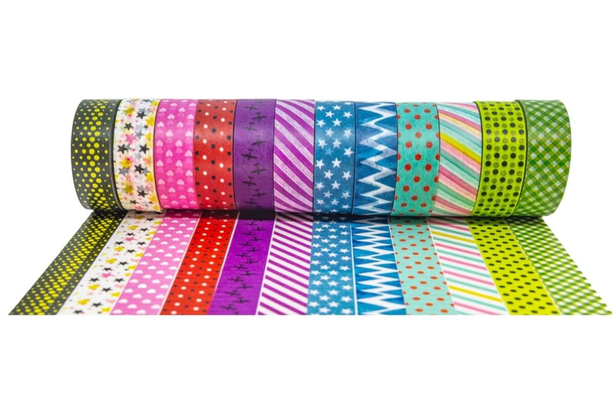 Washi Tape patronen 12 mm x 10 meter
