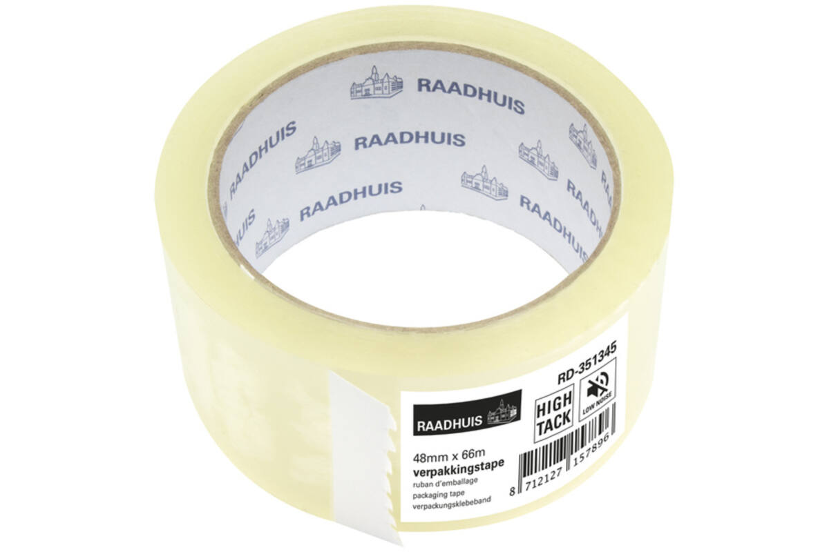 Plakband transparant 48 mm x 66 meter extra sterk