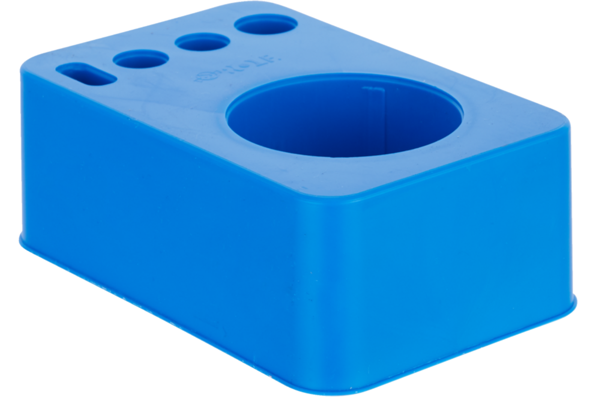 Materiaalblokje kunststof blauw