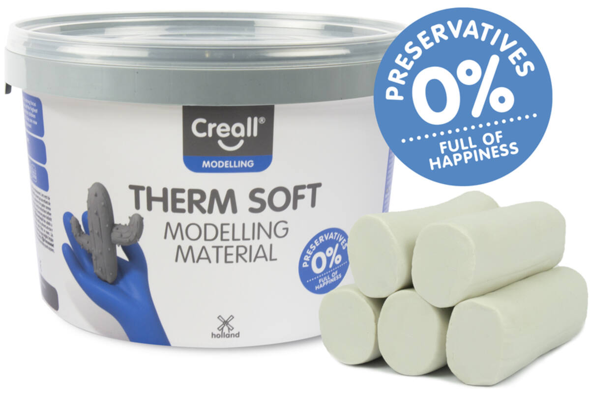 Klei Creall therm soft wit, 2 kg - vanaf 8 jaar