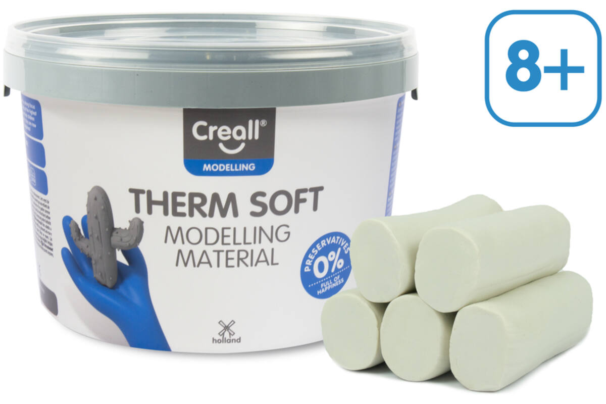 Klei Creall therm soft wit, 2 kg - vanaf 8 jaar