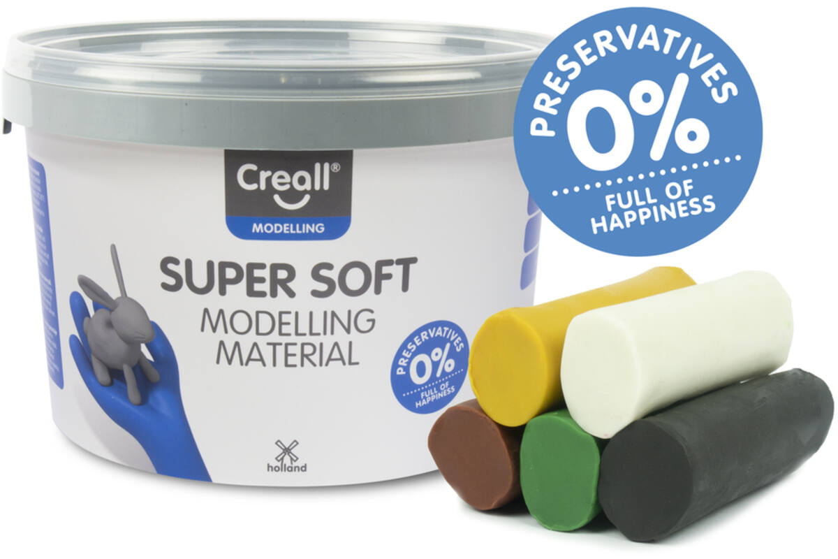Klei Creall Super soft assorti Safari, 1750 gram