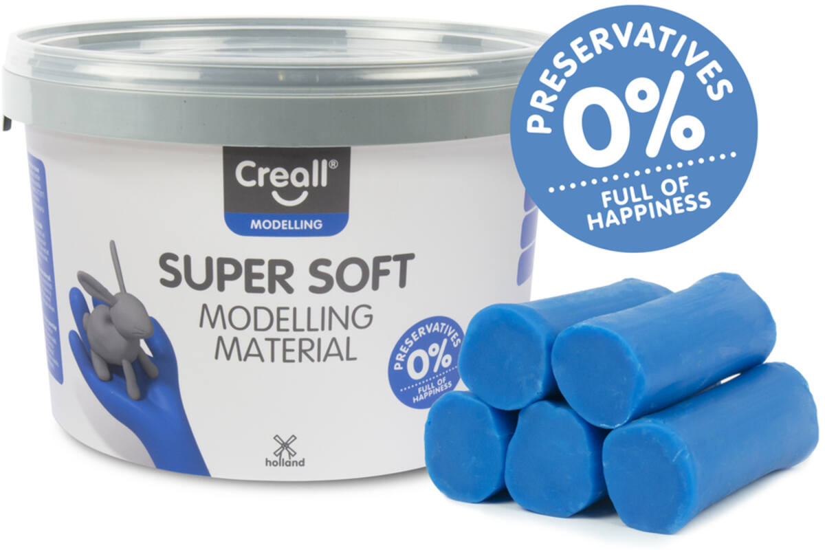 Klei Creall Super soft blauw, 1750 gram