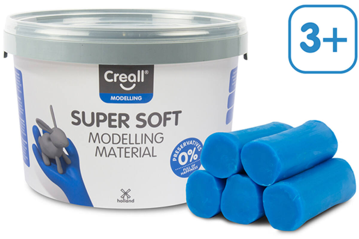Klei Creall Super soft blauw, 1750 gram