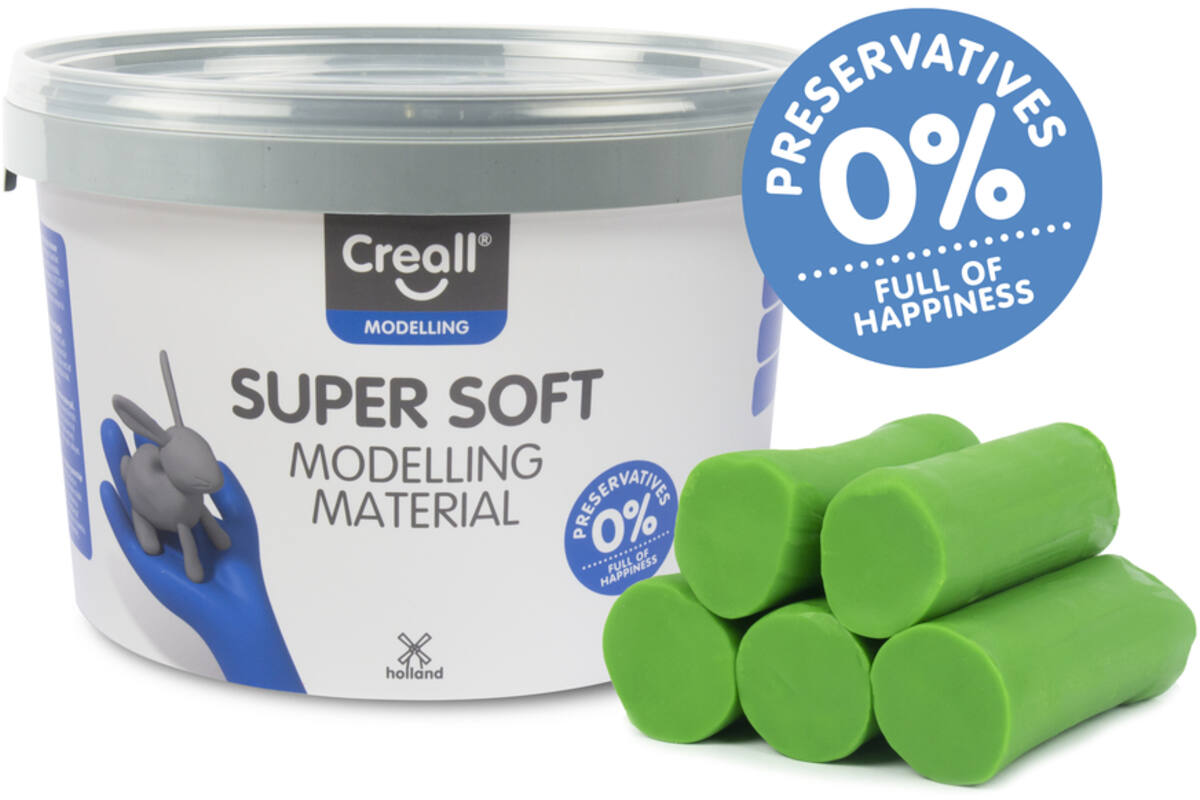 Klei Creall Super soft groen, 1750 gram