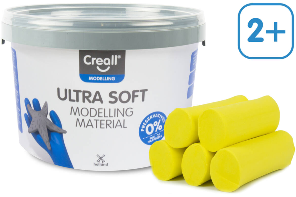 Klei Creall Ultra soft geel, 1100 gram