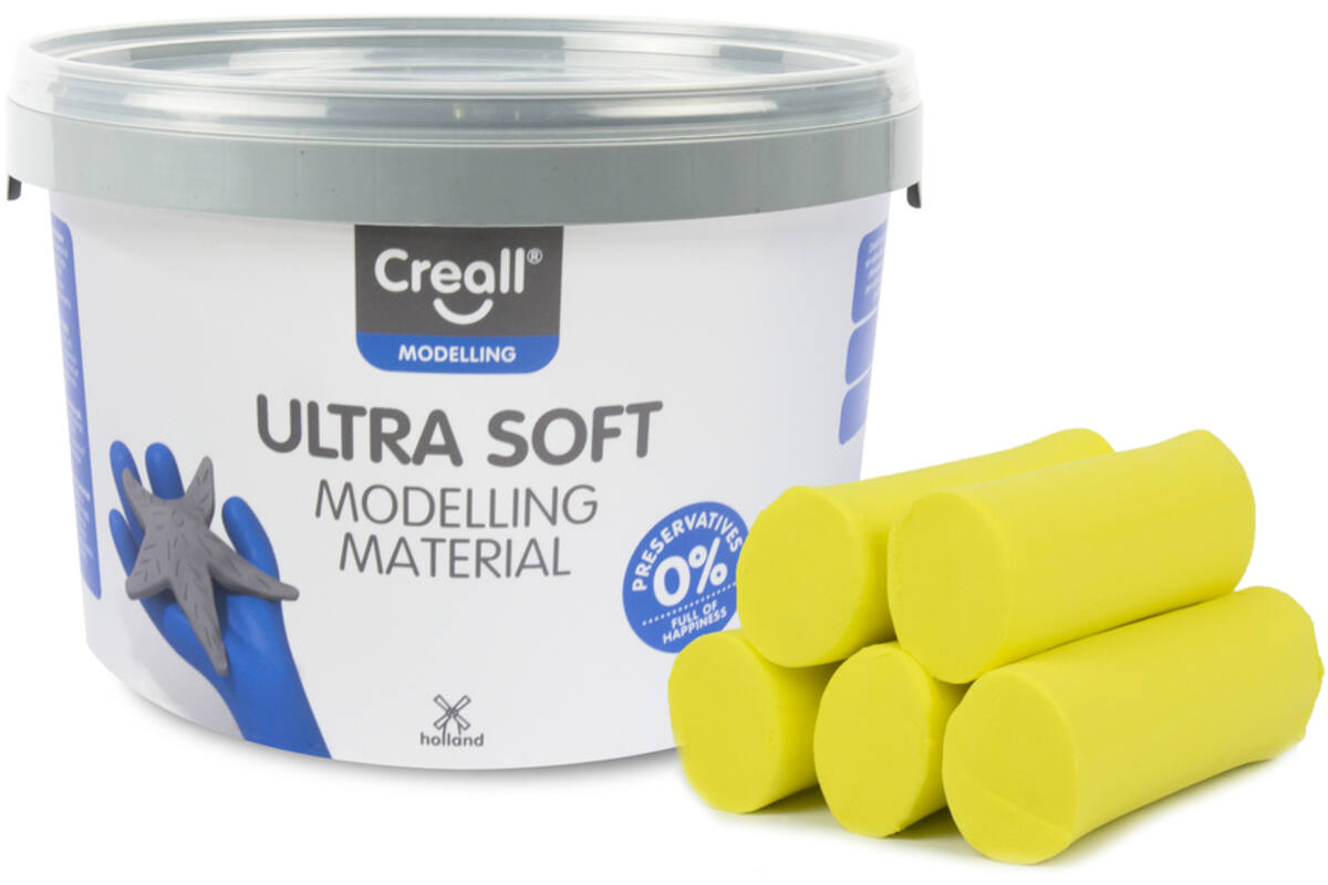 Klei Creall Ultra soft geel, 1100 gram