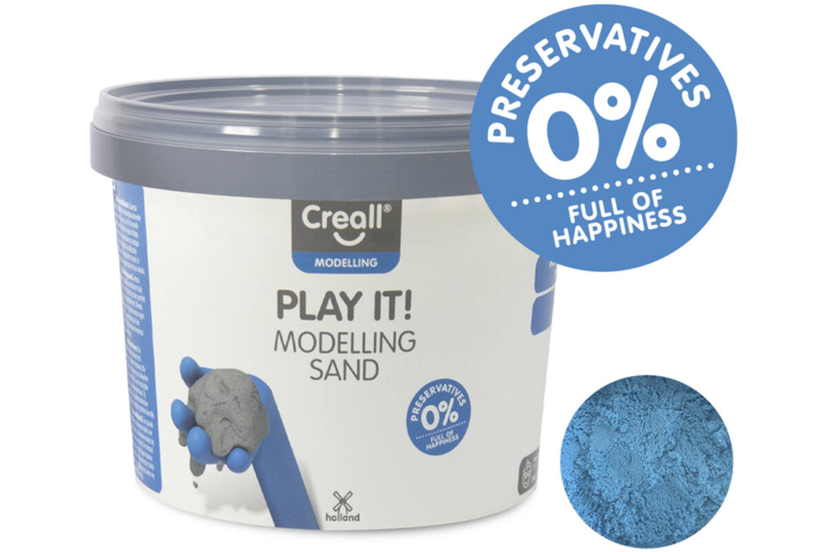 Modelleerzand Creall Play it! blauw, 750 g