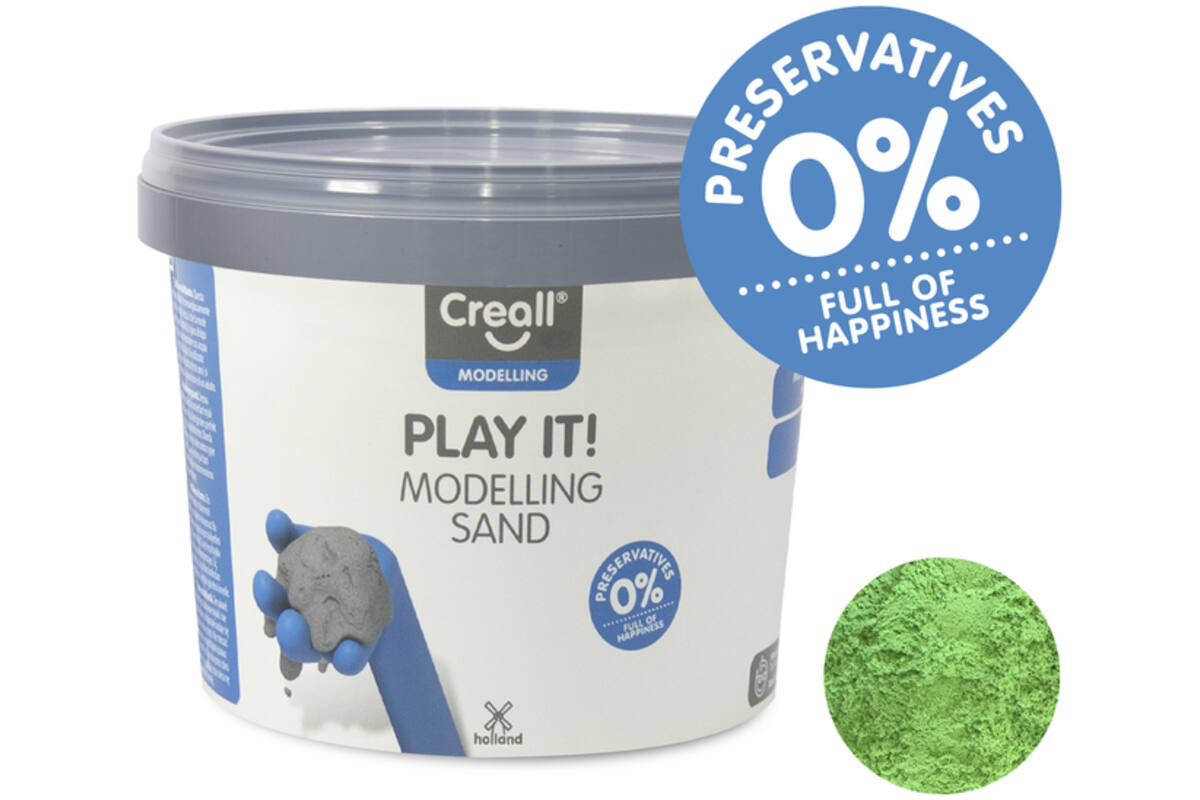 Modelleerzand Creall Play it! groen, 750 g