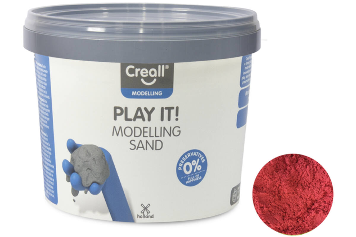 Modelleerzand Creall Play it! rood, 750 g