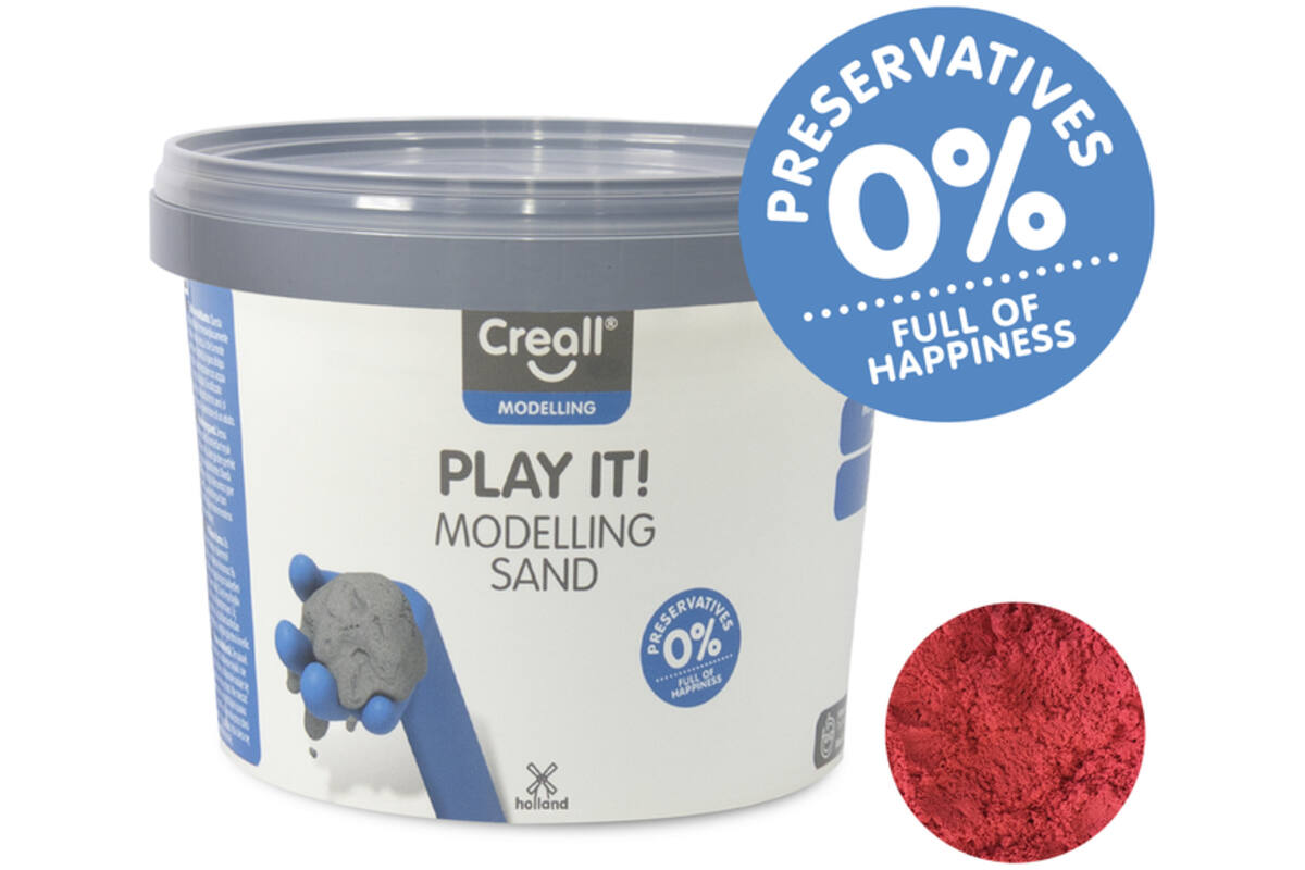 Modelleerzand Creall Play it! rood, 750 g