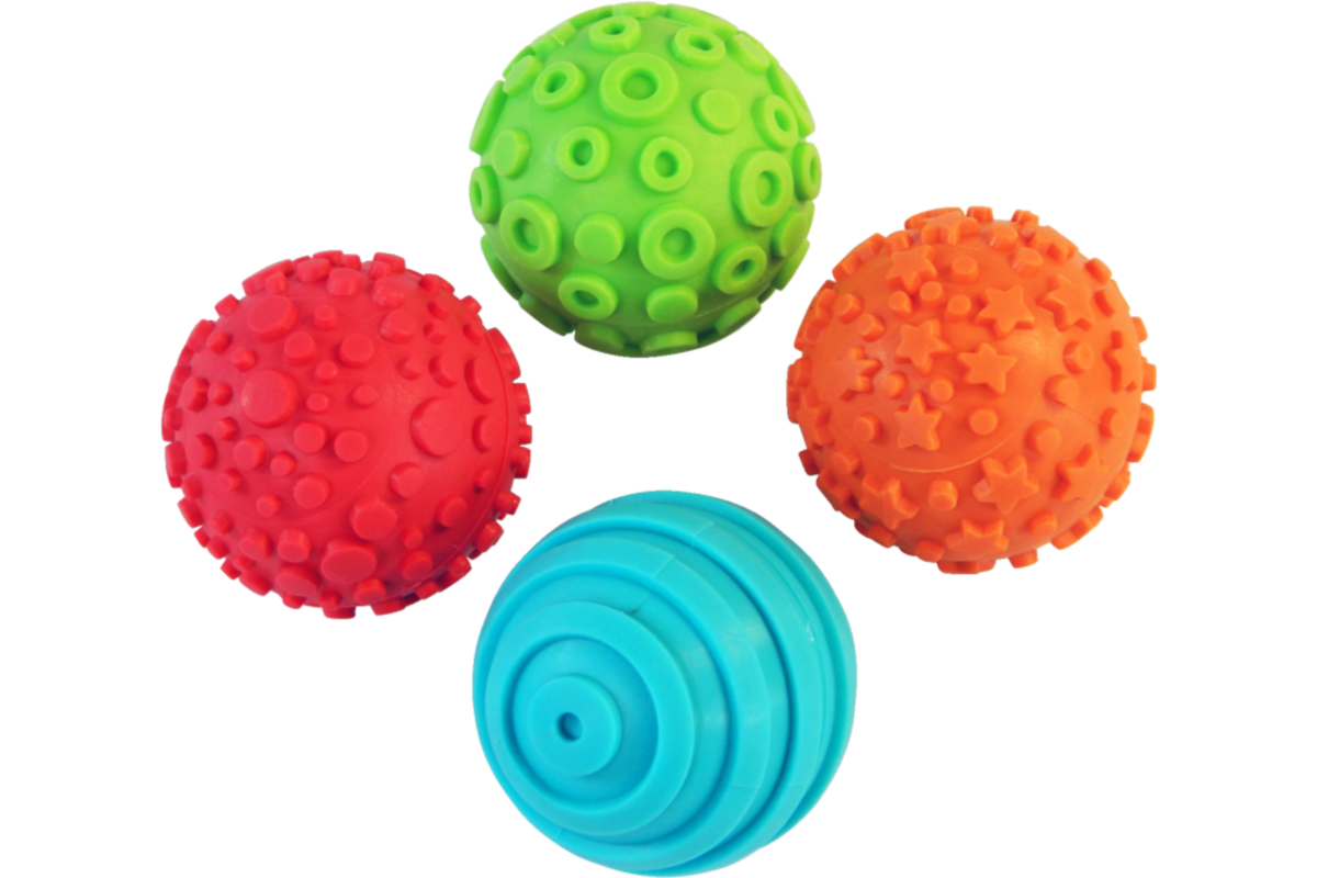 Patroonballen soft-grip, 4 stuks