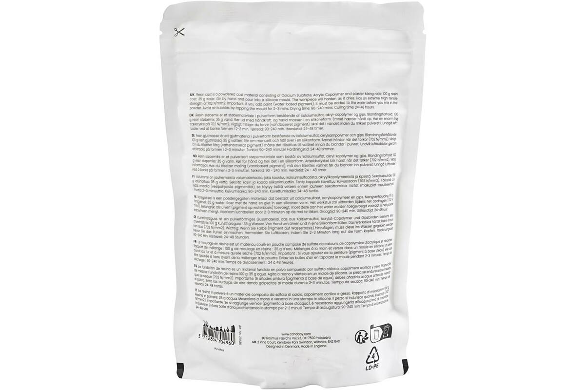 Kunsthars wit, 800 gram