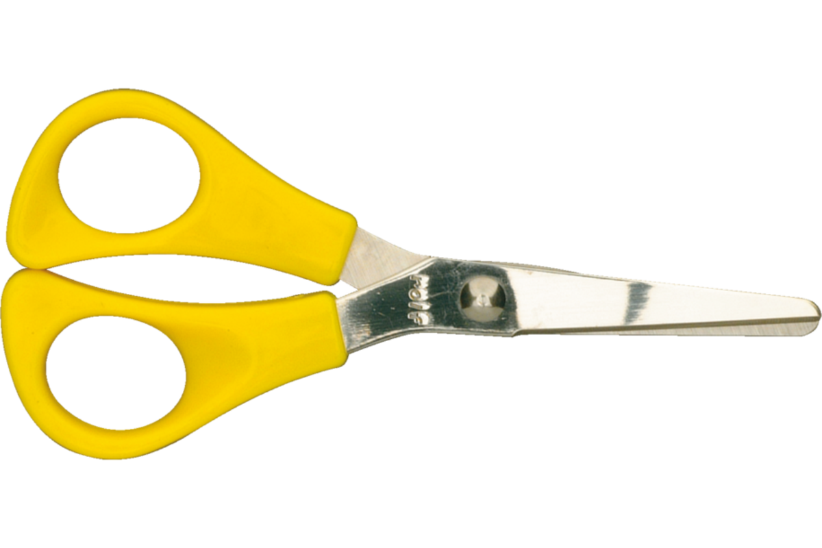 Kleuterschaartje 14 cm geel