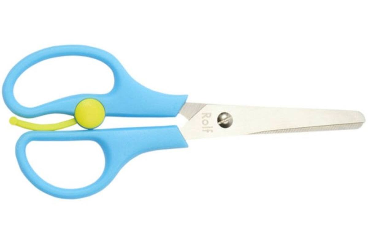 Schaar 14 cm met zelf-openende veer blauw