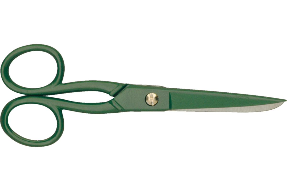 Schaar 13 cm rvs groen