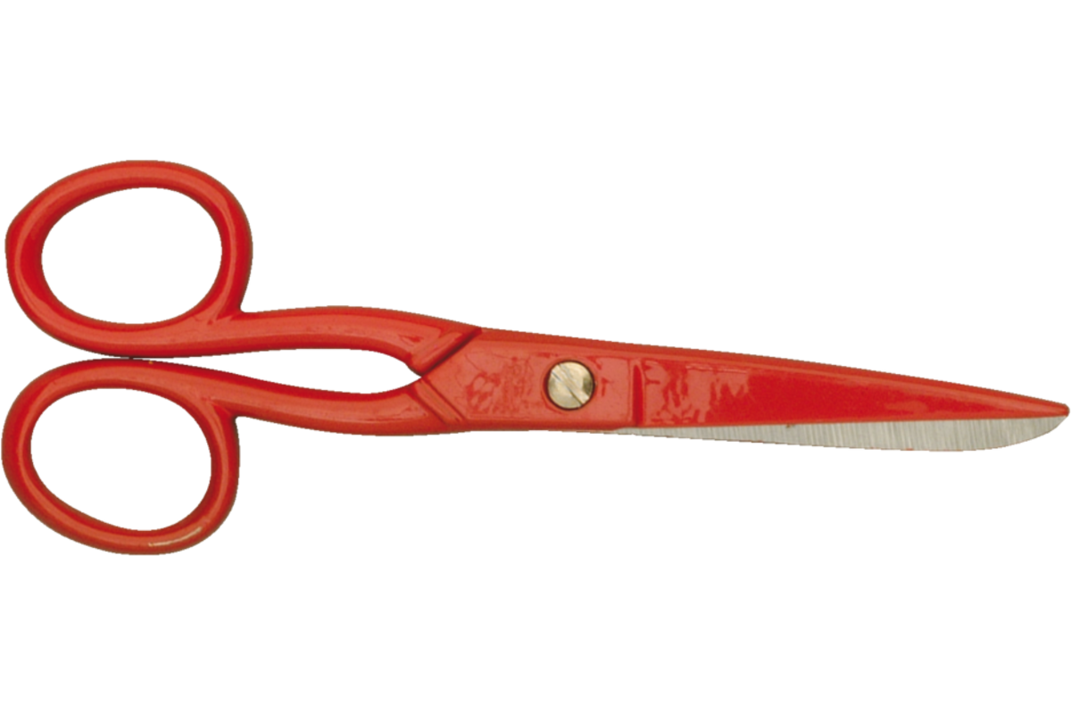Schaar 13 cm rvs rood