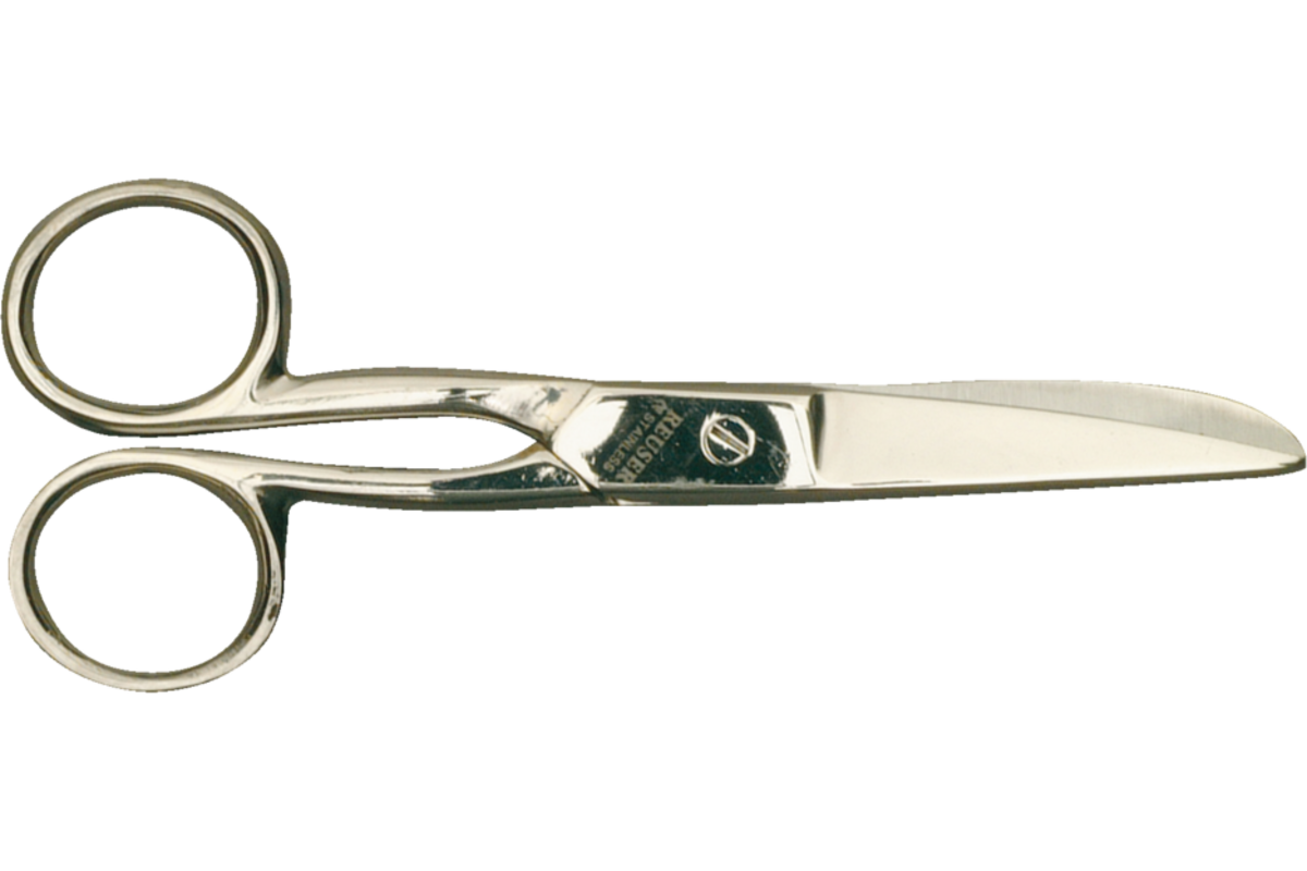 Schaar 13 cm rvs linkshandig