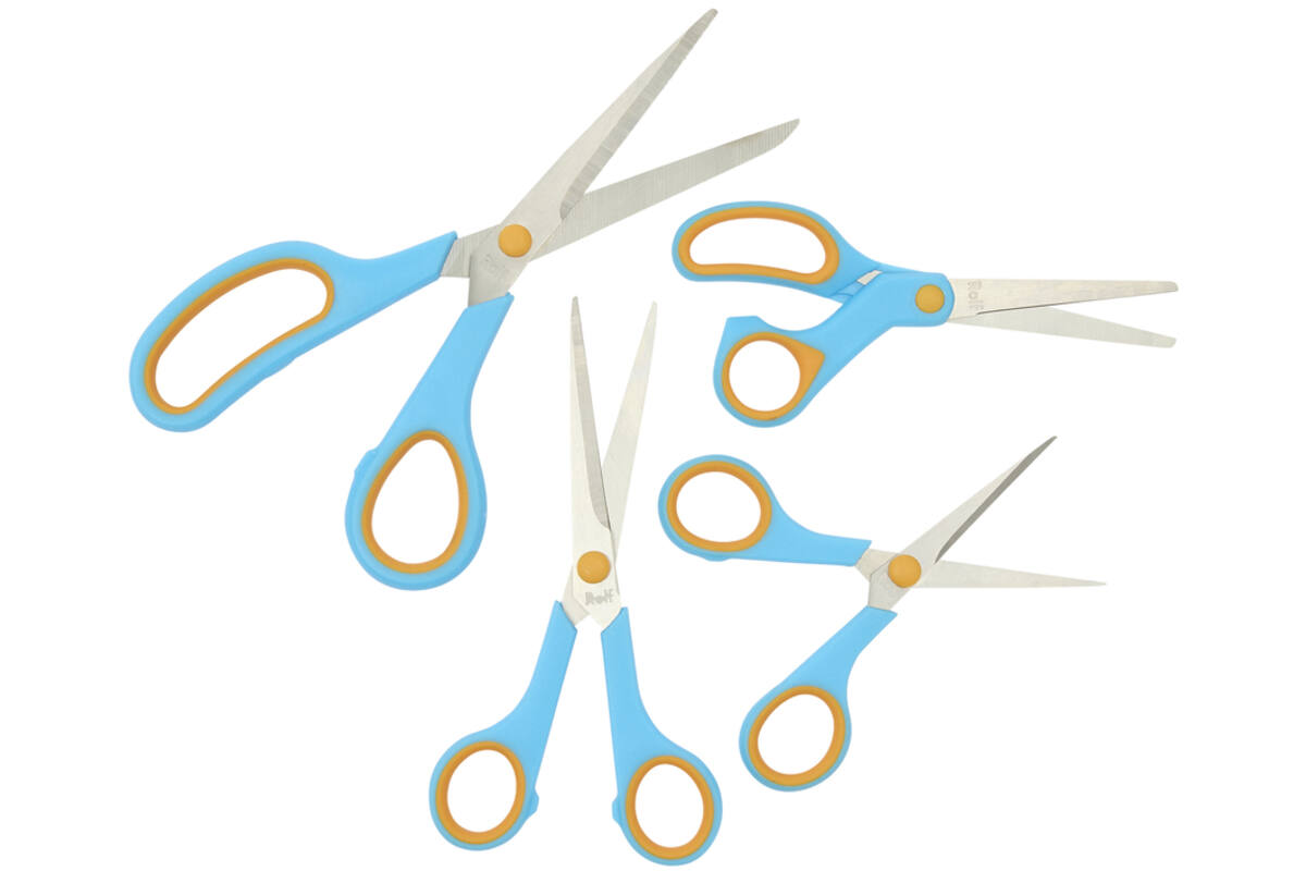 Schaar 16 cm soft-grip links- en rechtshandig