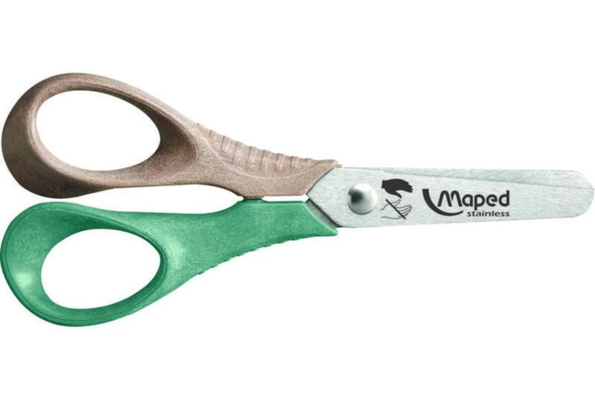 Kinderschaar 12 cm Maped smiling planet linkshandig