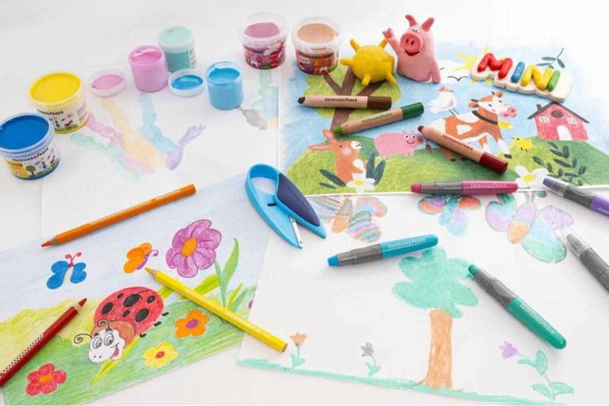 Schaar voor beginnende knipper blauw